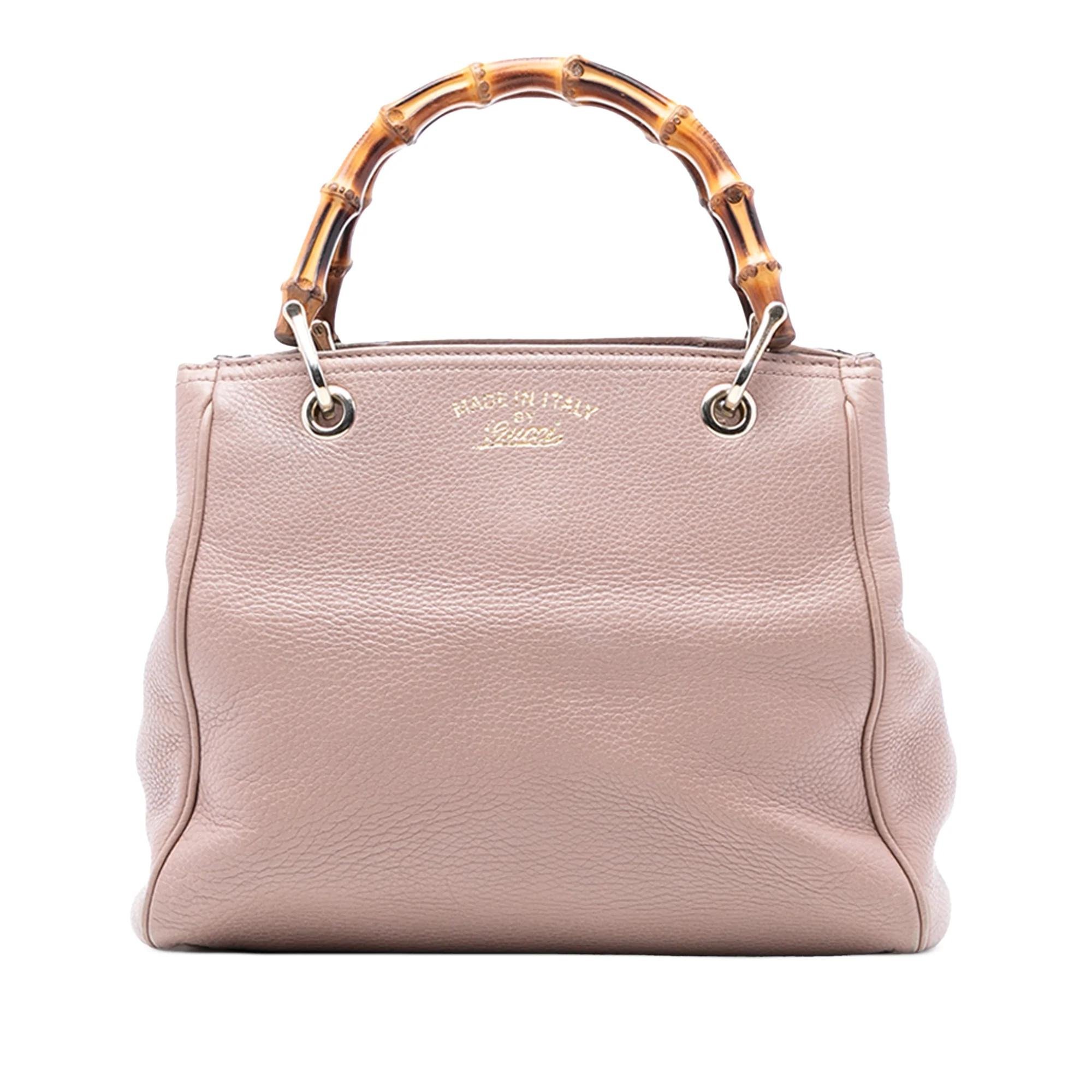 Bamboo pony-style calfskin satchel