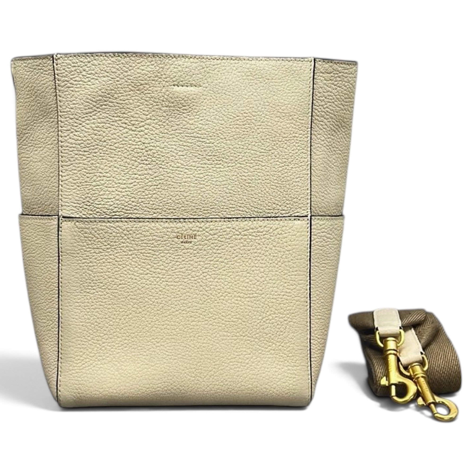 Seau Sangle leather handbag