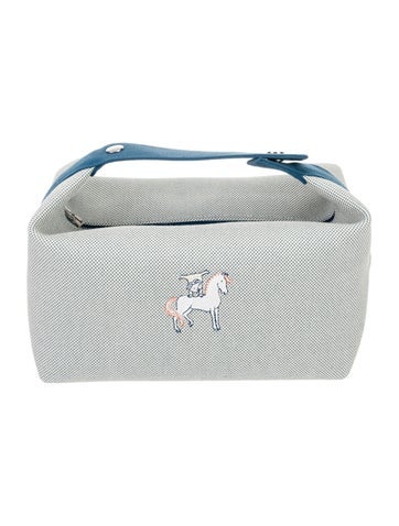 Hermes Large Toile Bride-A-Brac Cabriole Case