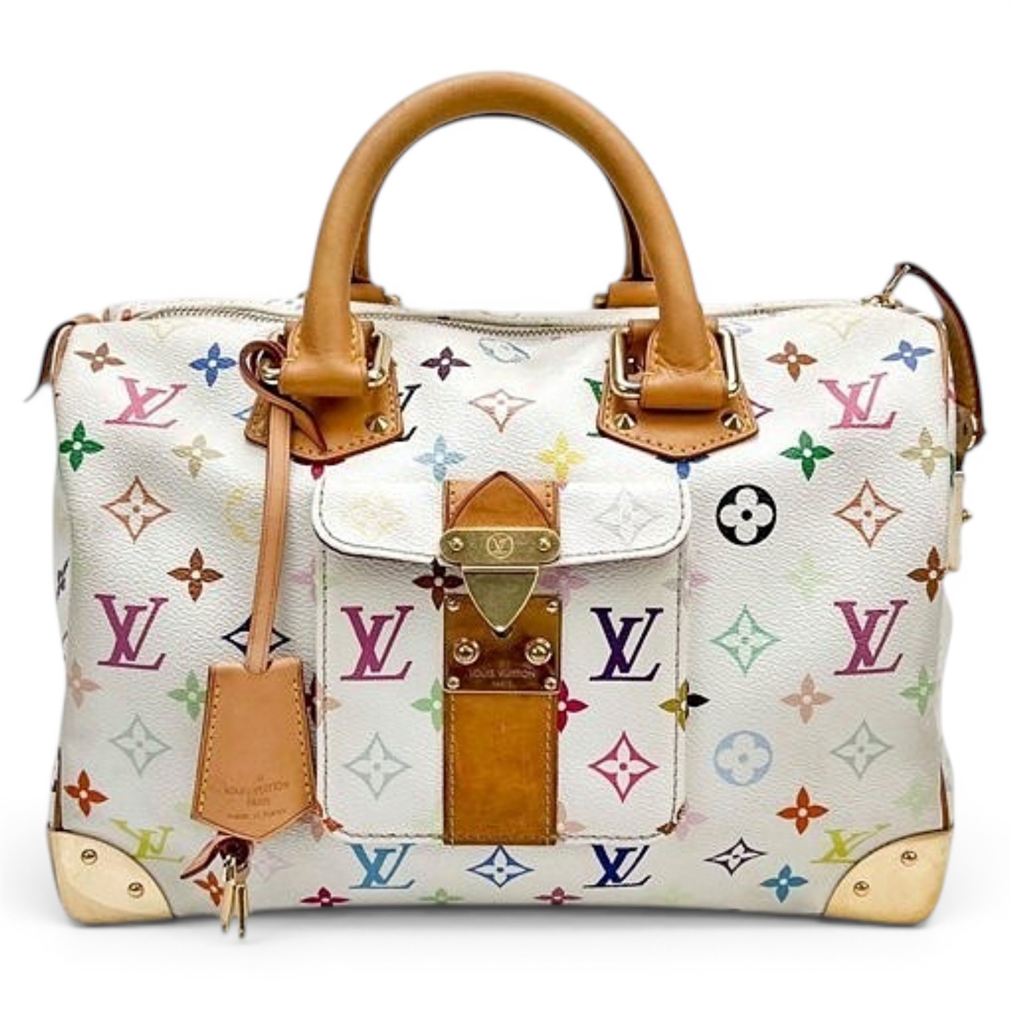 Speedy leather handbag