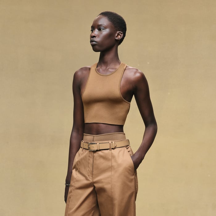 Brun Mahogany Sleeveless Top