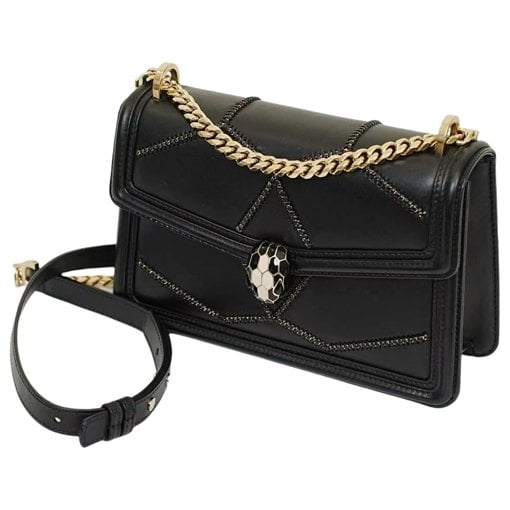Serpenti leather handbag