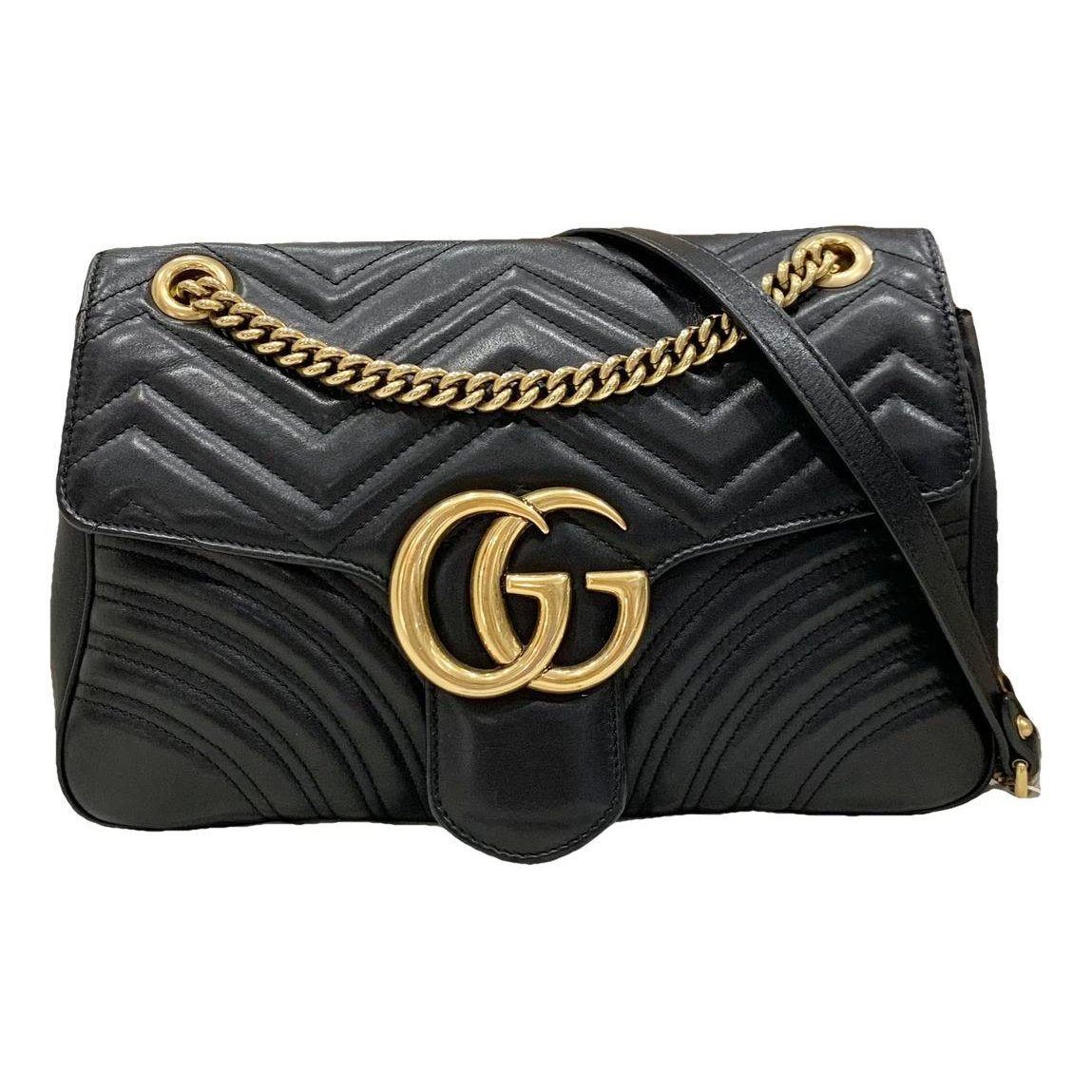 GG Marmont Flap leather crossbody bag