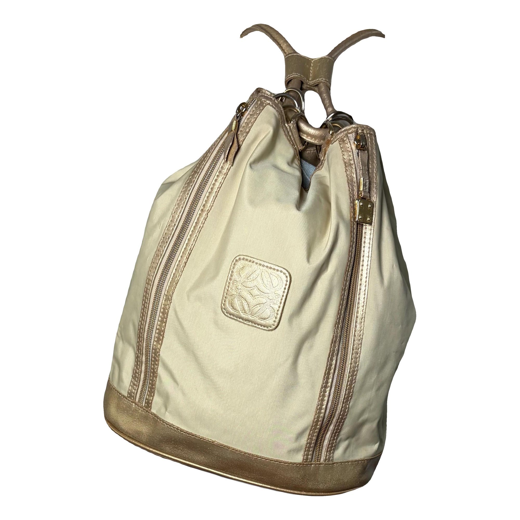 Hammock leather backpack