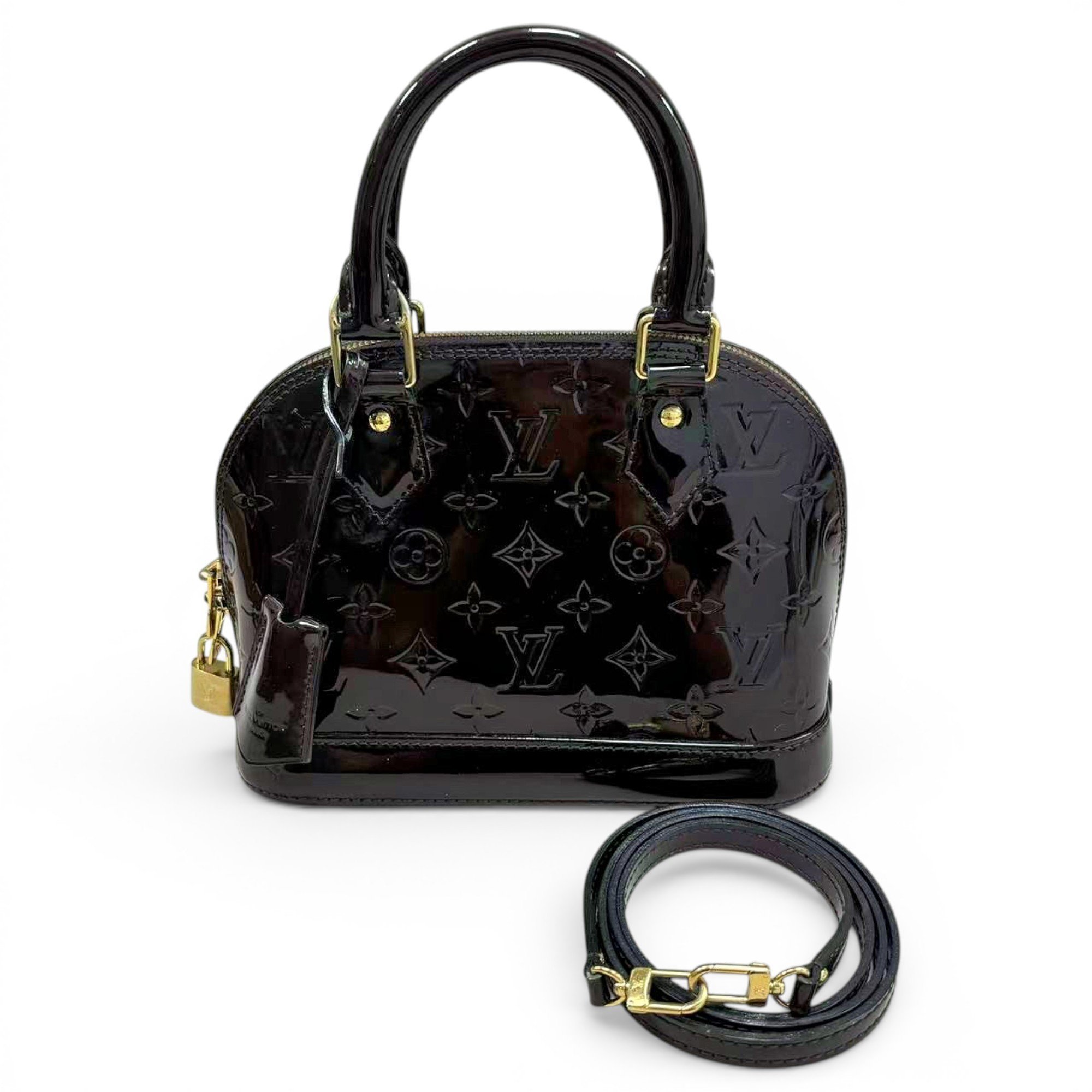 Alma BB patent leather handbag