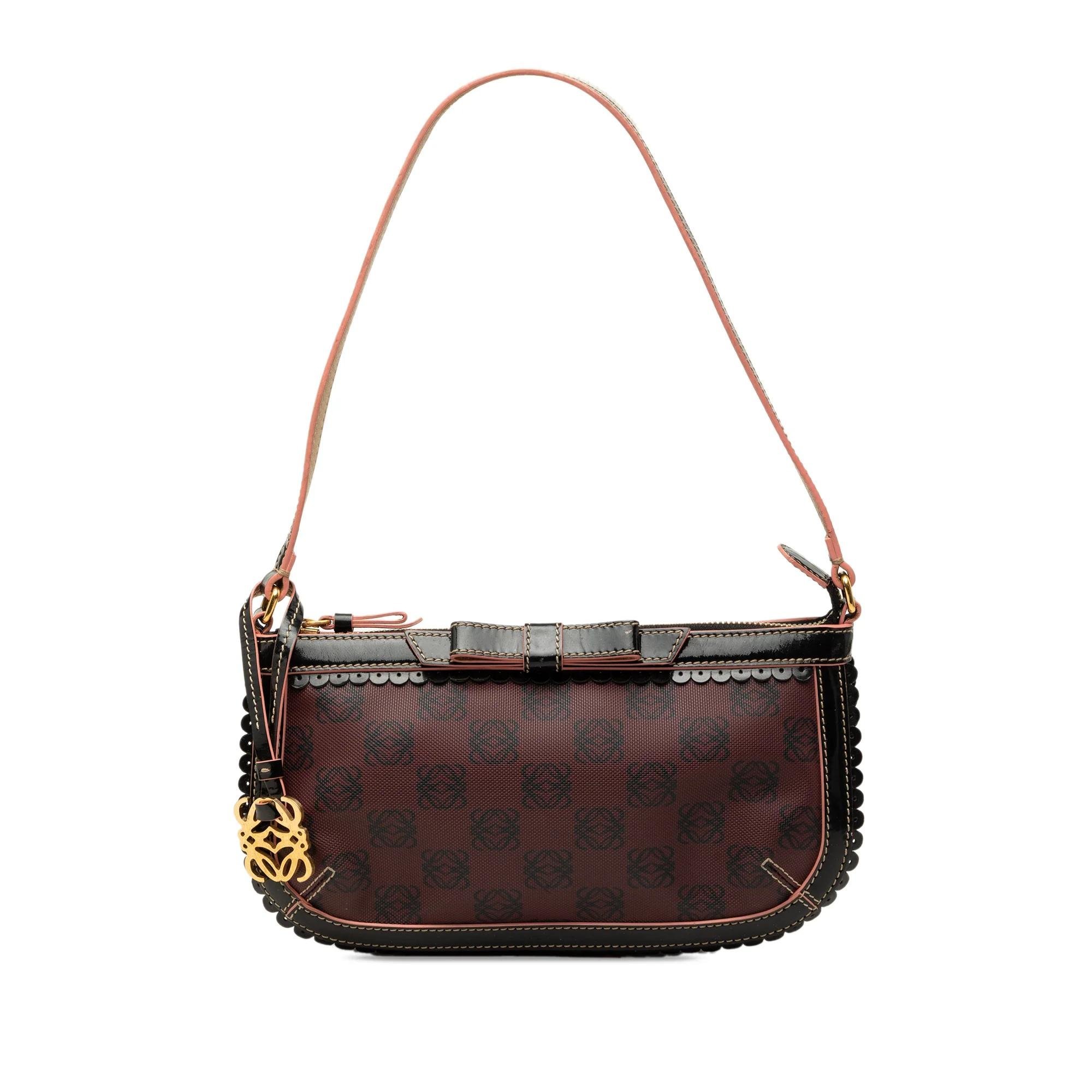 Anagram leather handbag