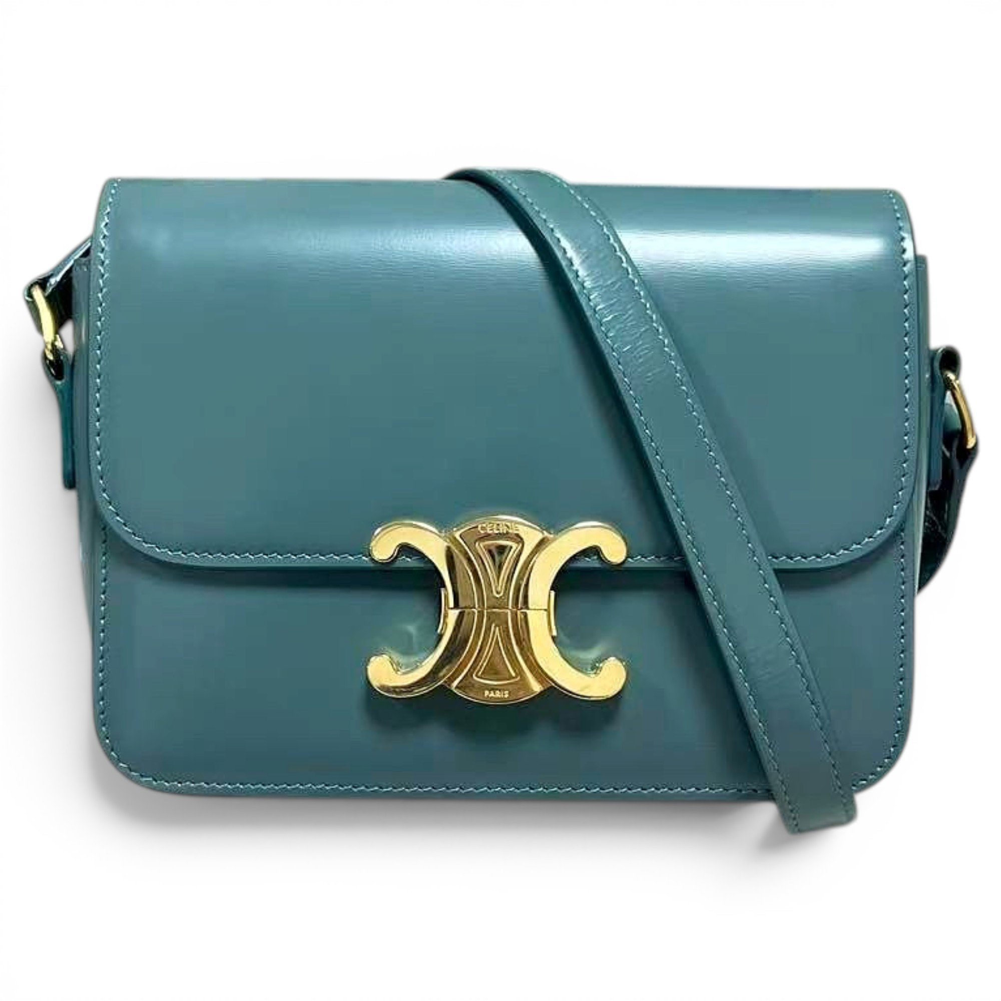 Triomphe leather handbag