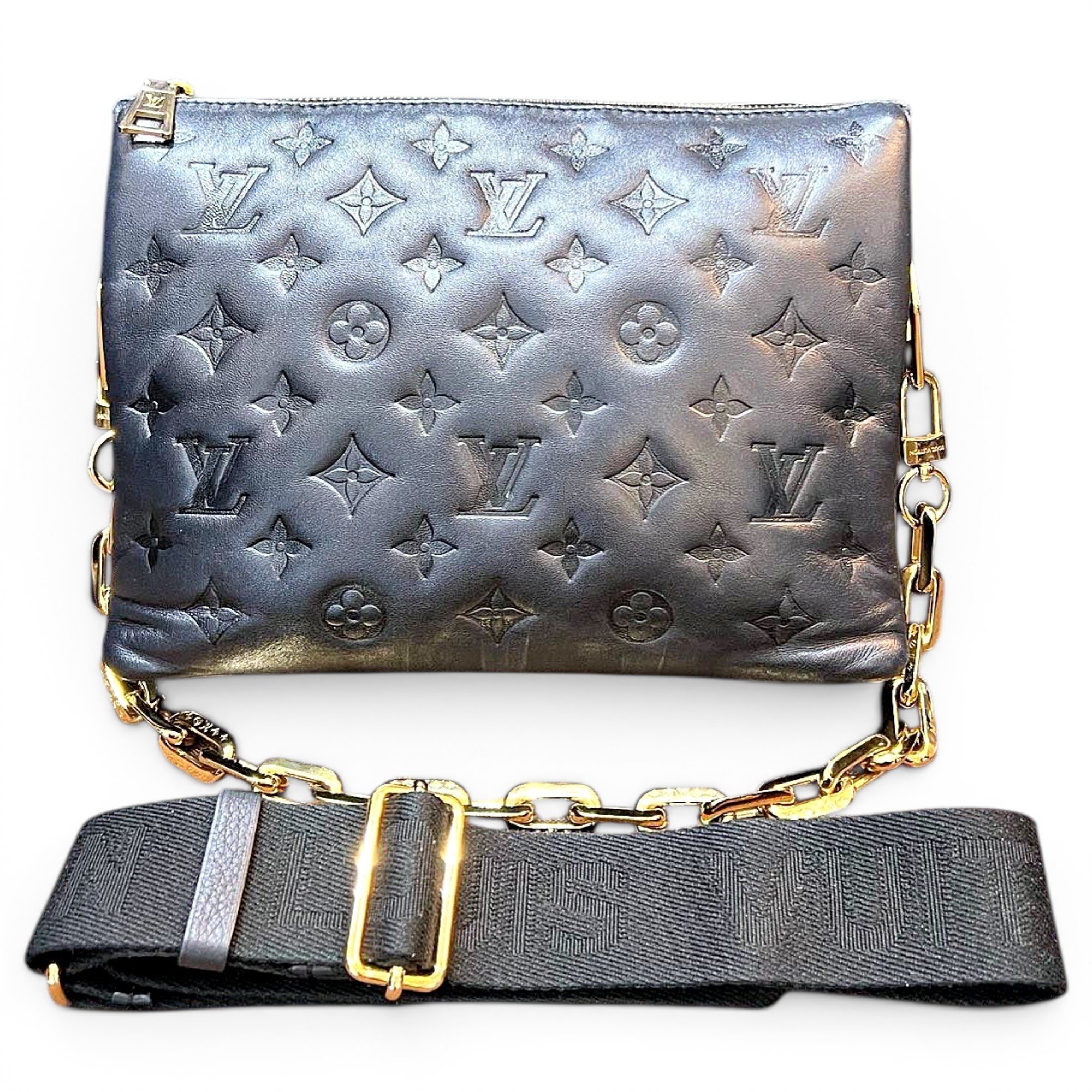 Coussin leather handbag