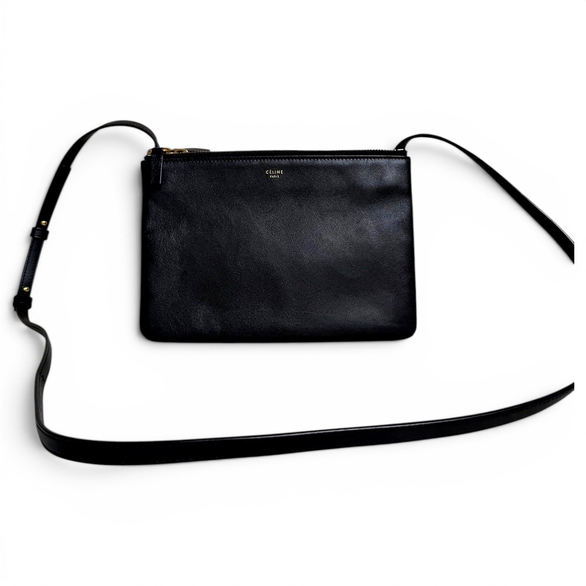 Trio leather crossbody bag