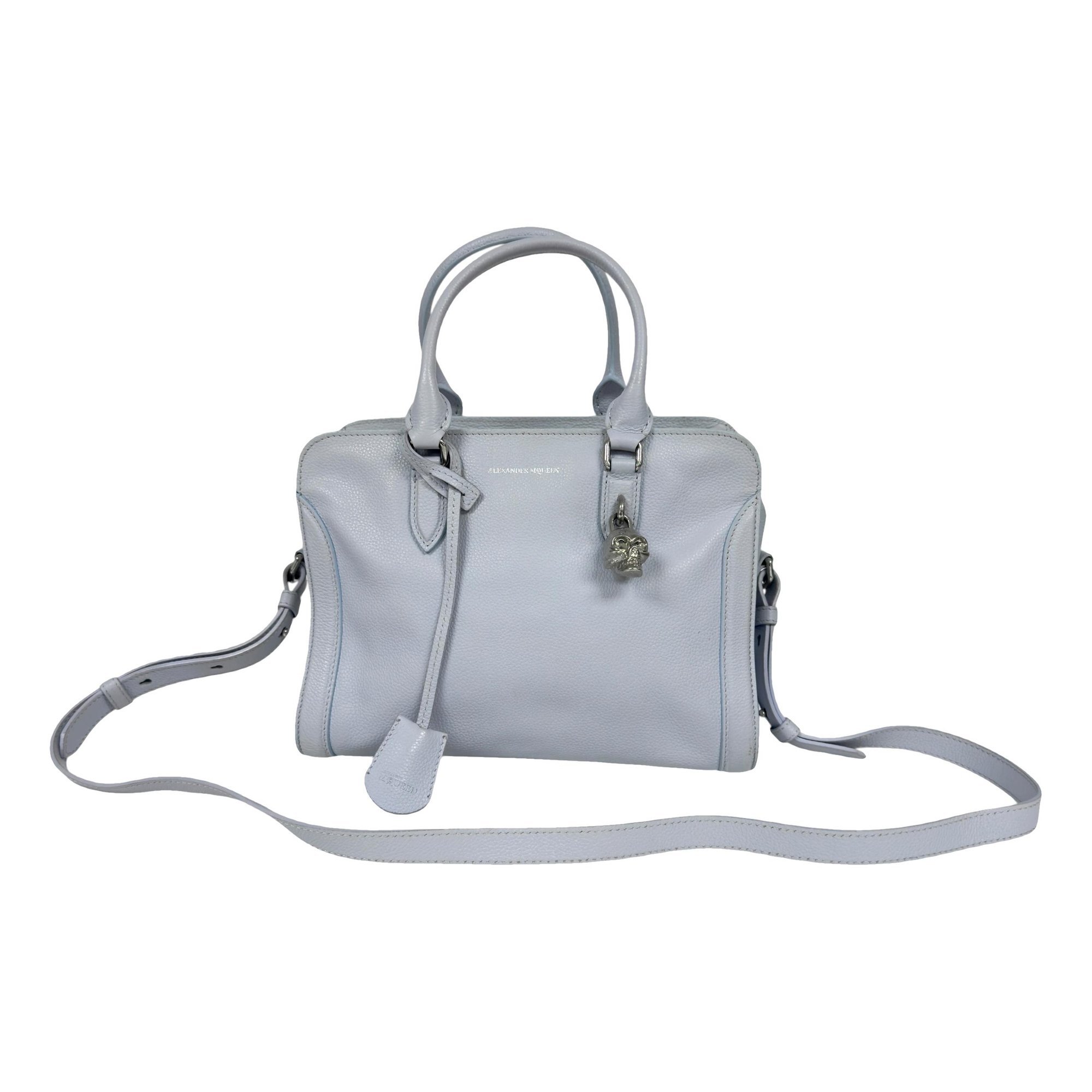 Skull leather handbag