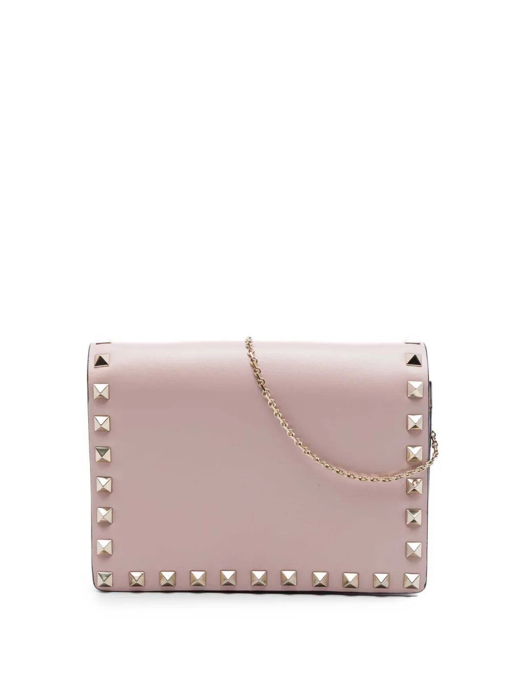 2000-2017 Leather Rockstud Chain Pouch crossbody bag