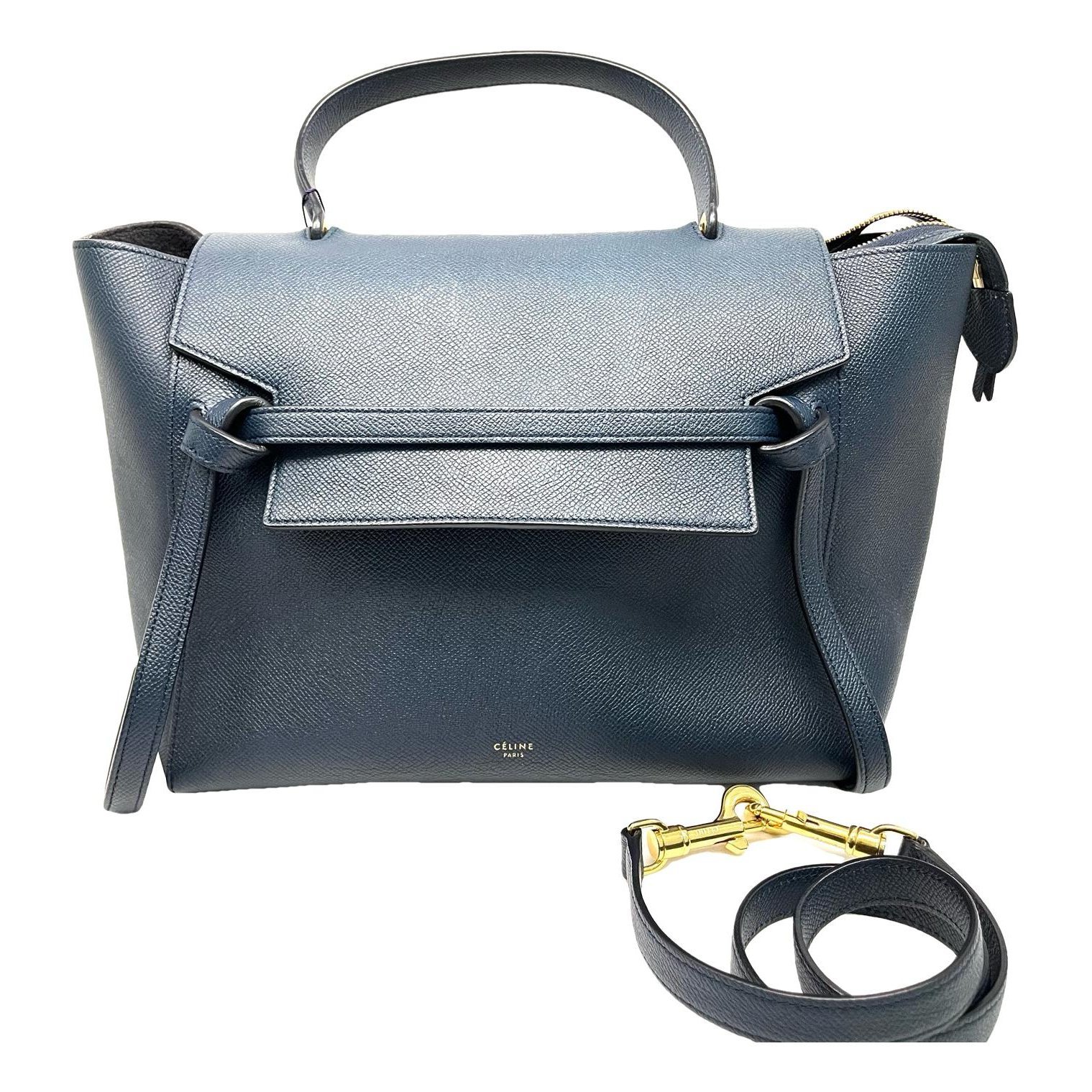Belt leather handbag