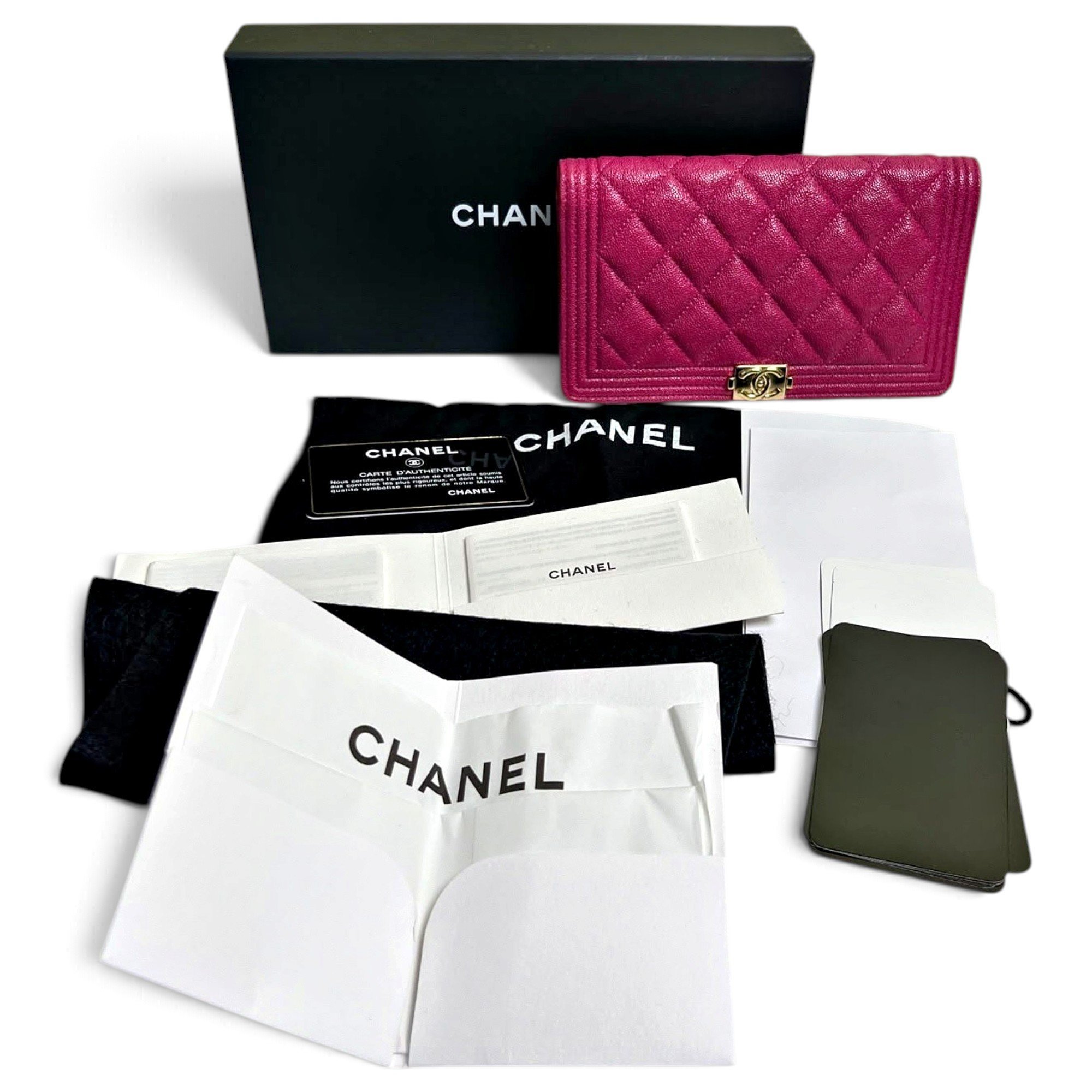 Wallet On Chain Boy Half Flap leather crossbody bag
