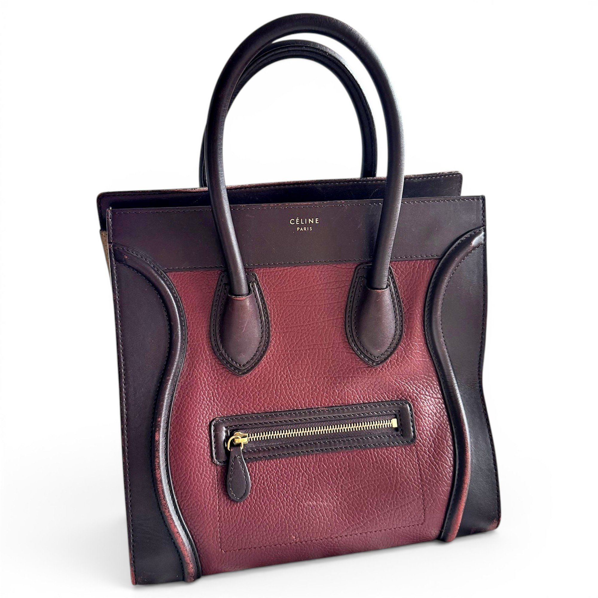 Luggage leather handbag