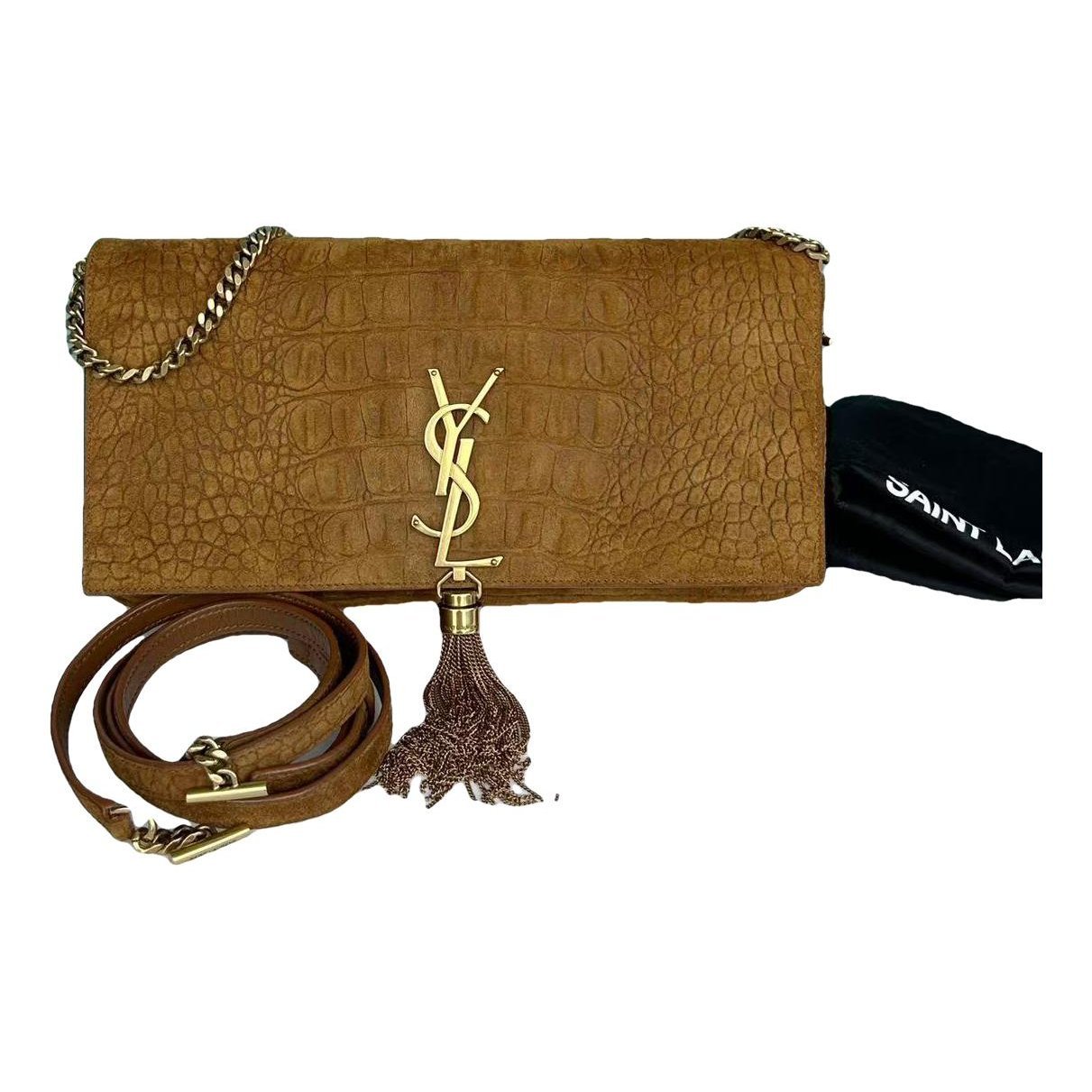 Pompom Kate leather crossbody bag