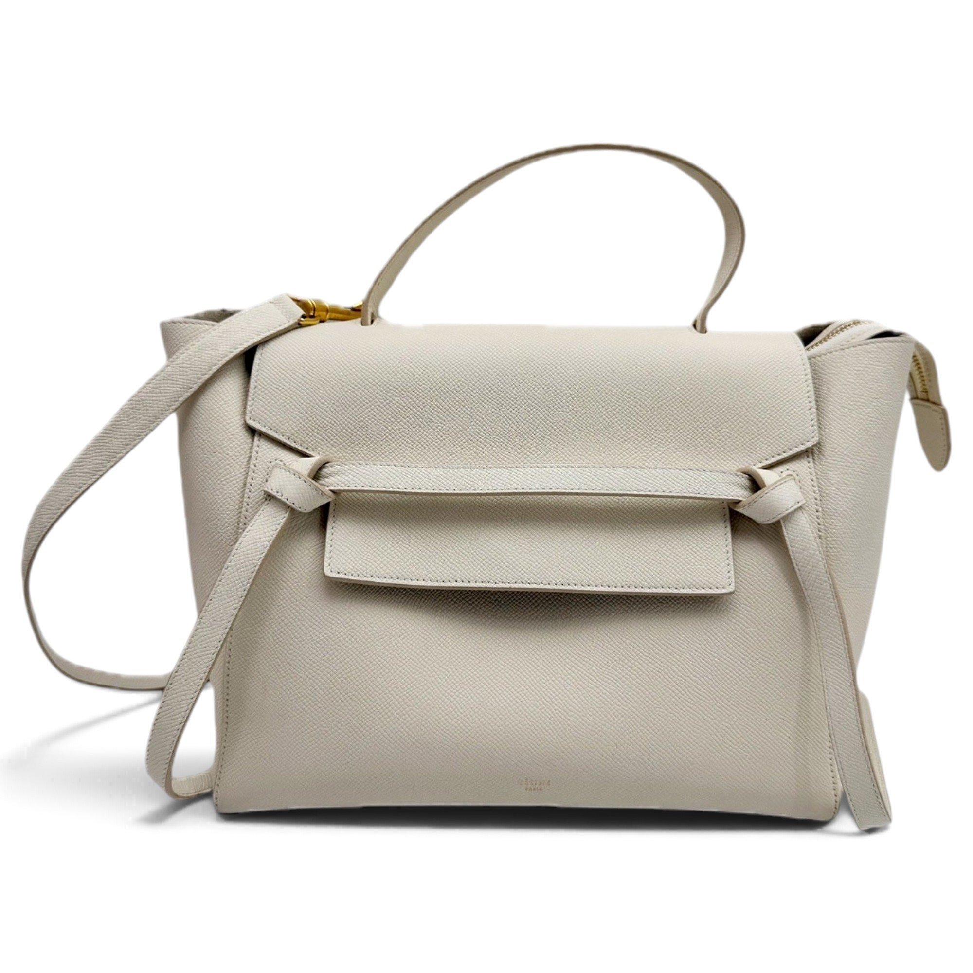 Belt leather handbag