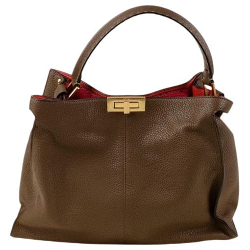 Leather clutch bag