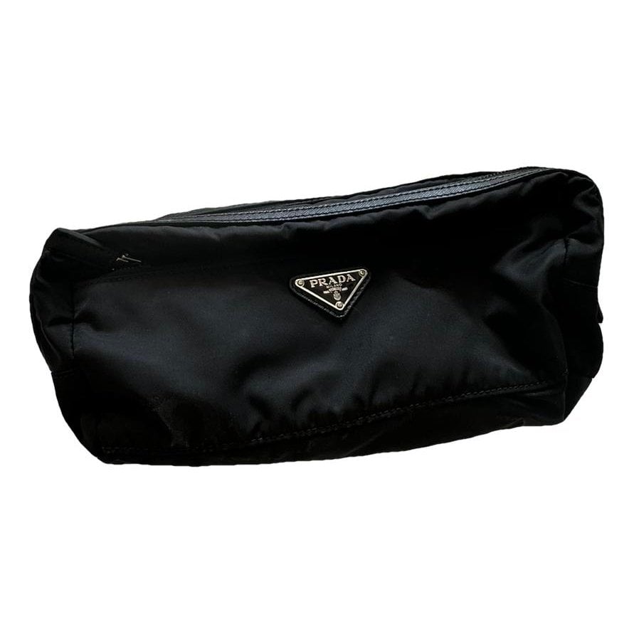 Re-Nylon silk clutch bag