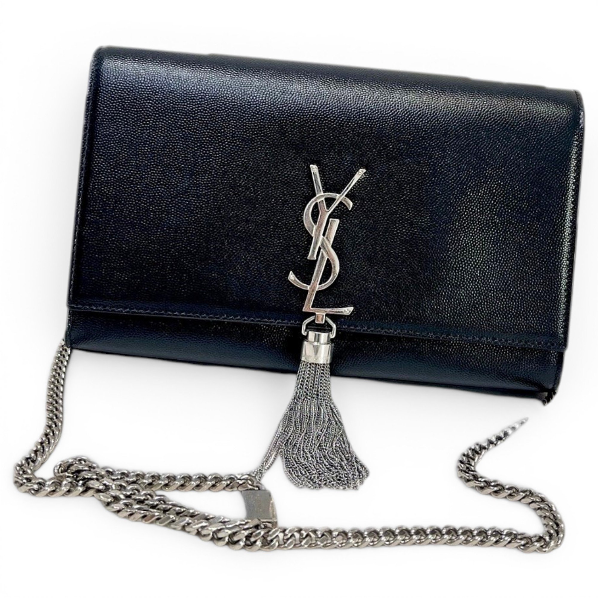 Pompom Kate leather handbag