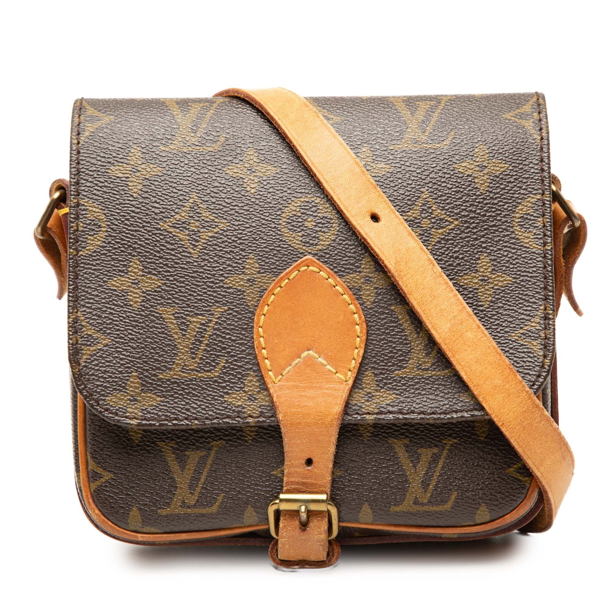Cartouchière leather crossbody bag