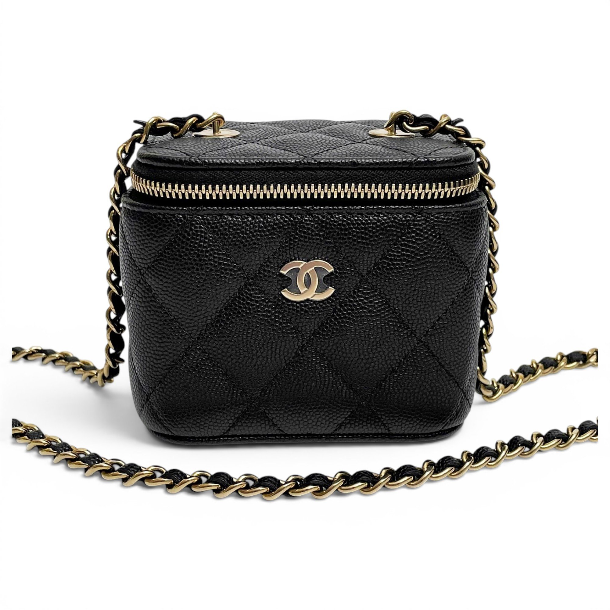 Vanity leather crossbody bag