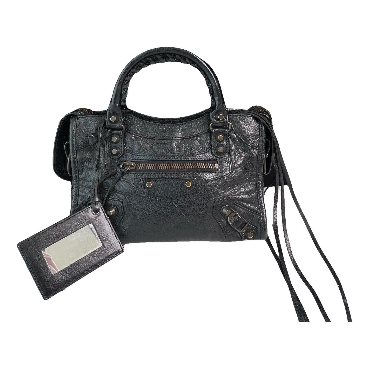 Classic Metalic leather handbag