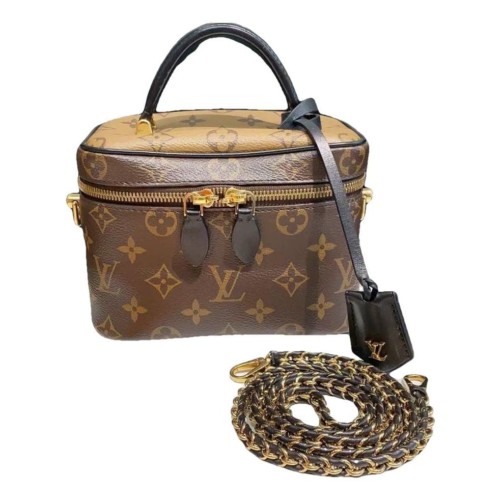 Vanity leather handbag