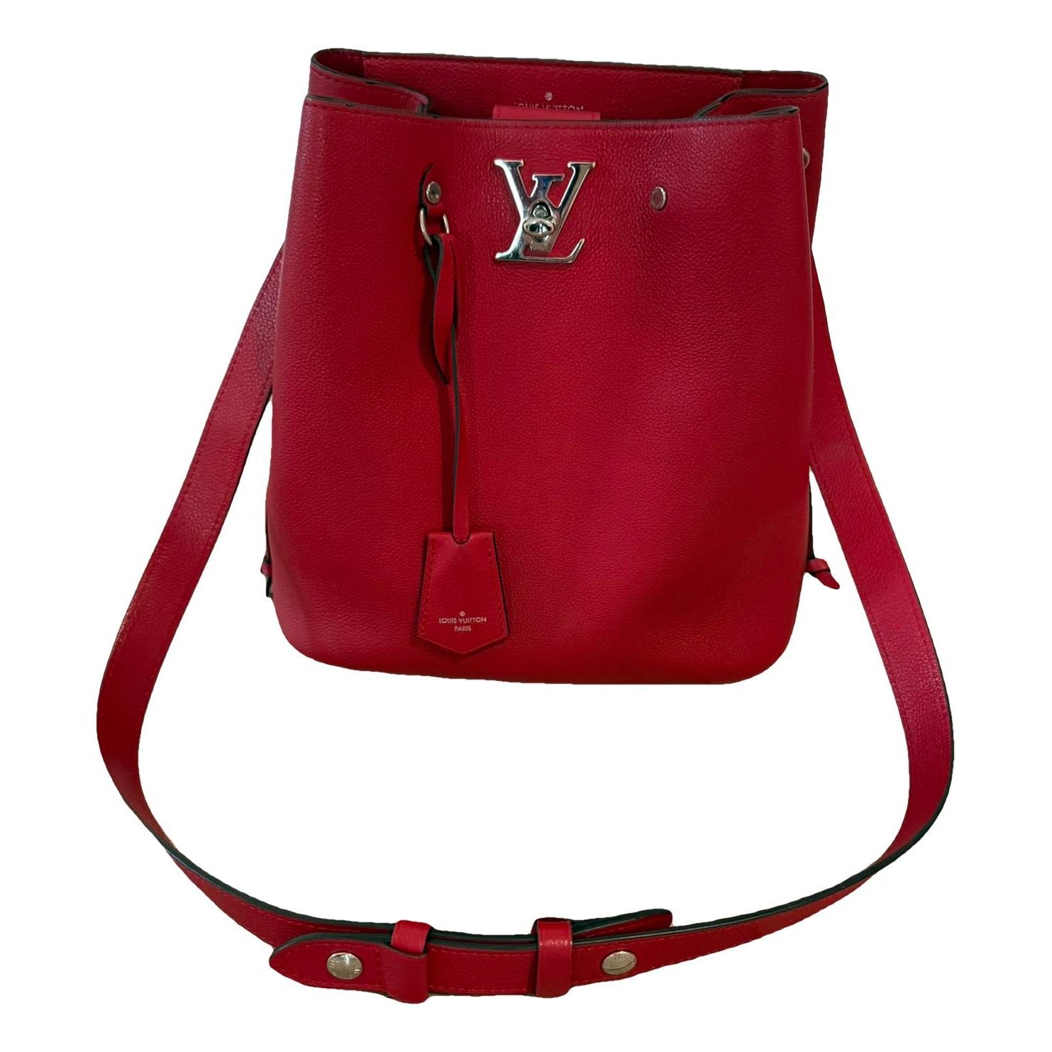 Lockme Bucket leather handbag