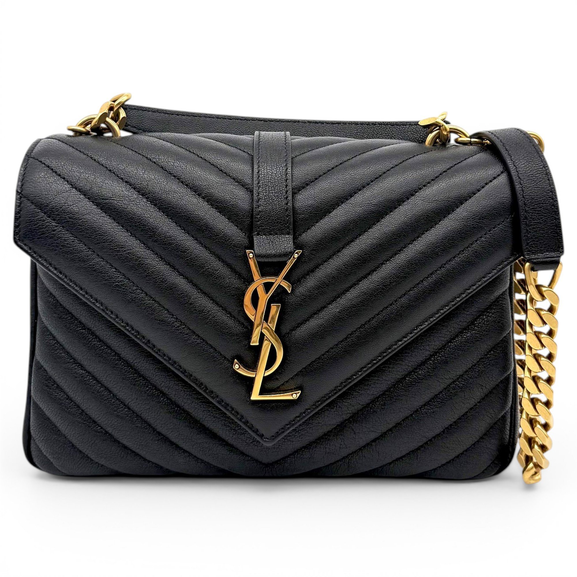 Collége monogramme leather handbag