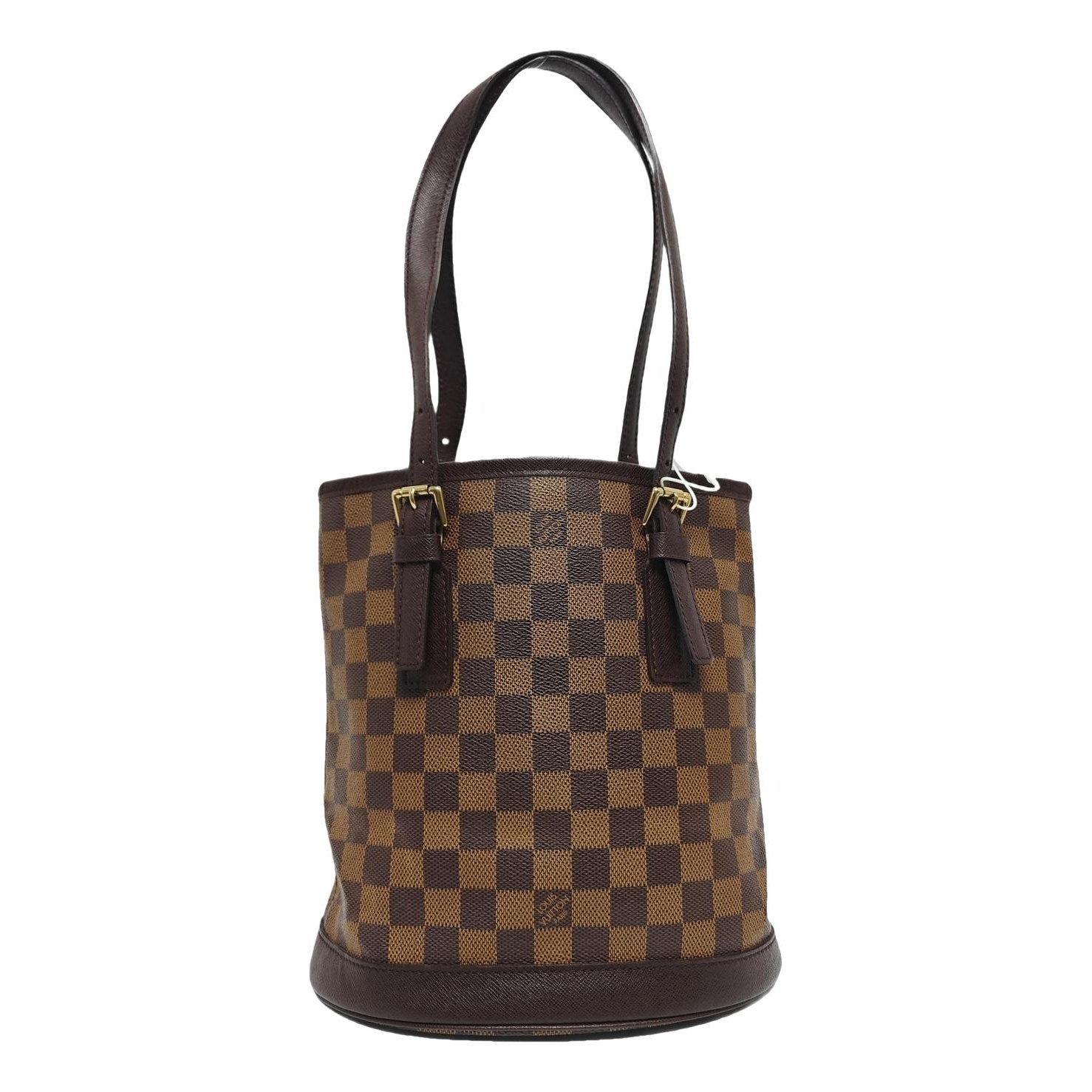 Bucket leather handbag