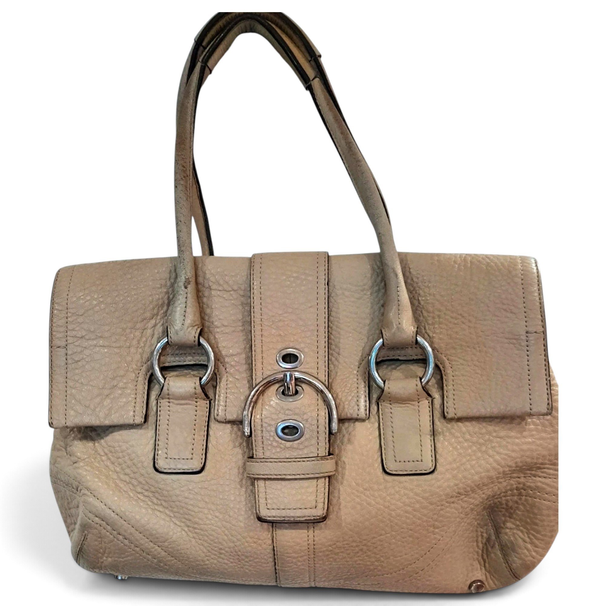 Signature Sufflette leather handbag