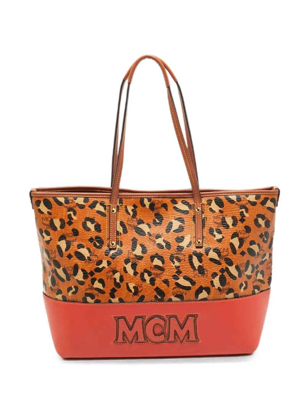 MCM Heritage leopard-print tote bag