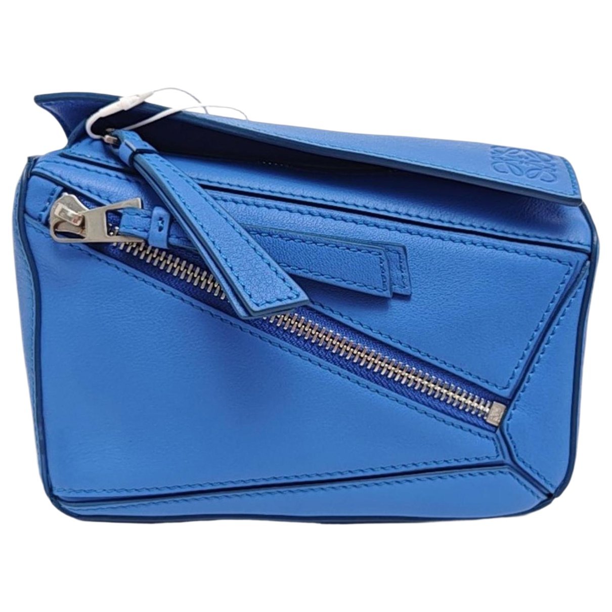 Puzzle leather handbag