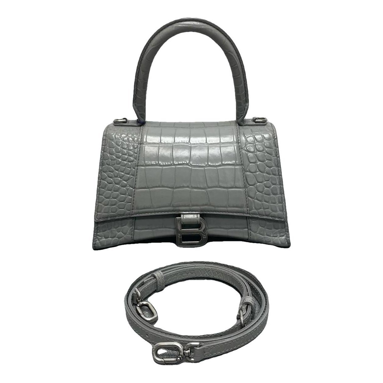 Balenciaga Hourglass patent leather crossbody bag