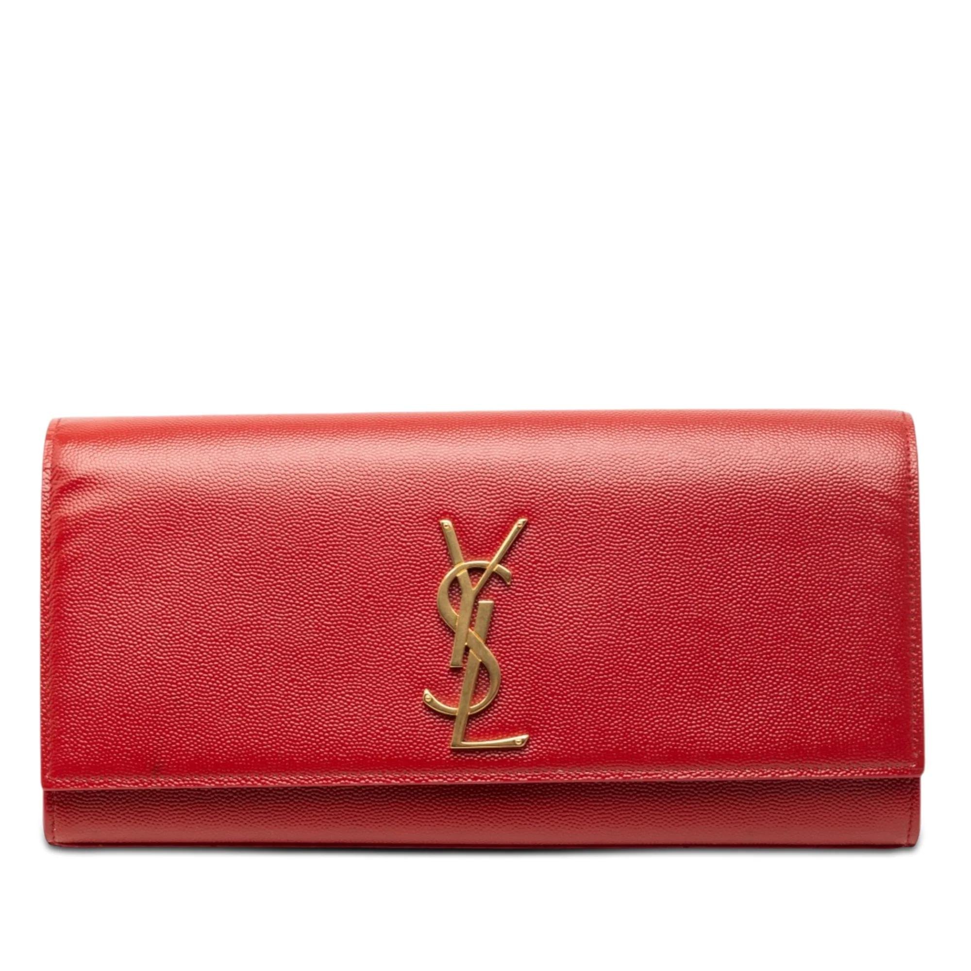 Cassandre leather clutch bag