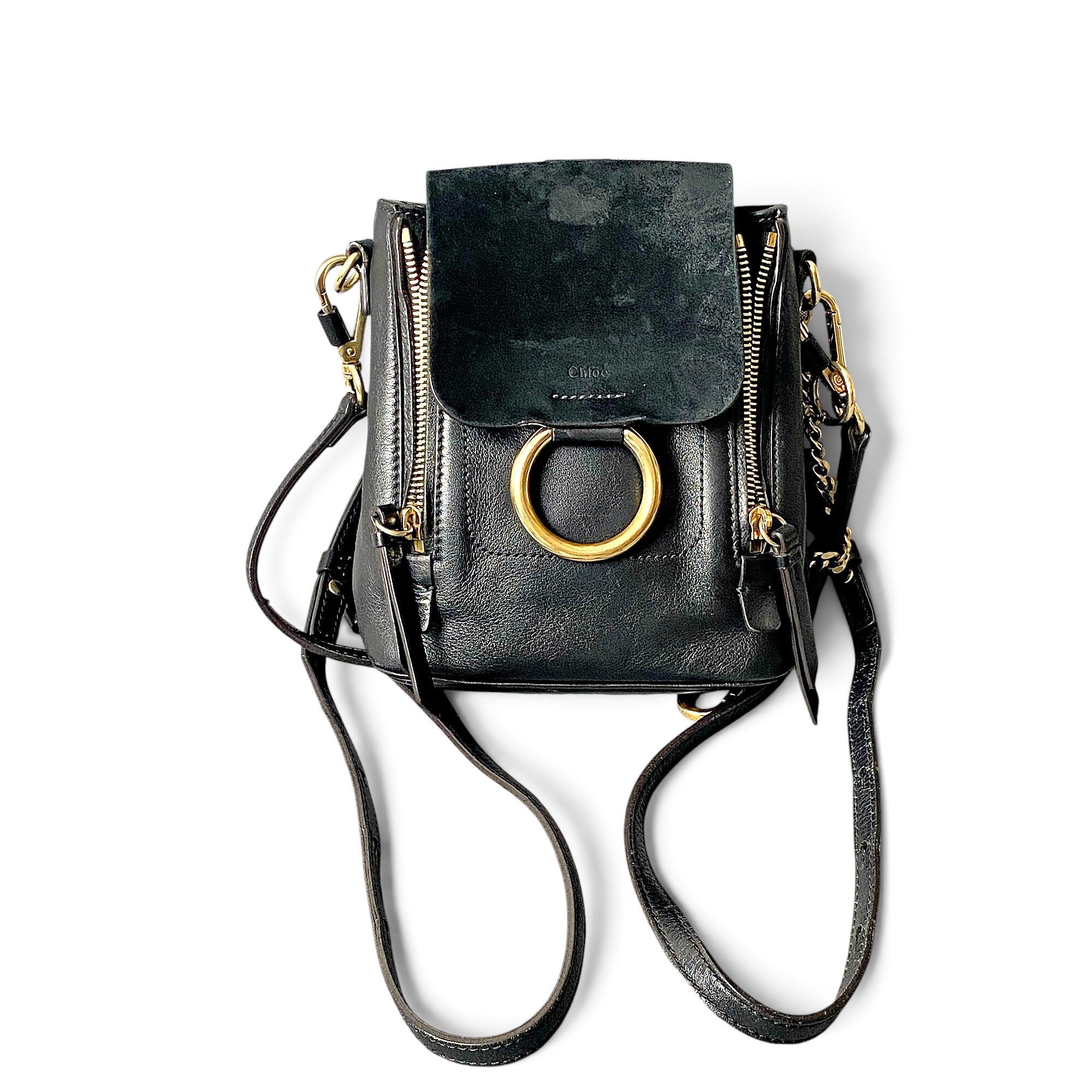 Faye leather backpack