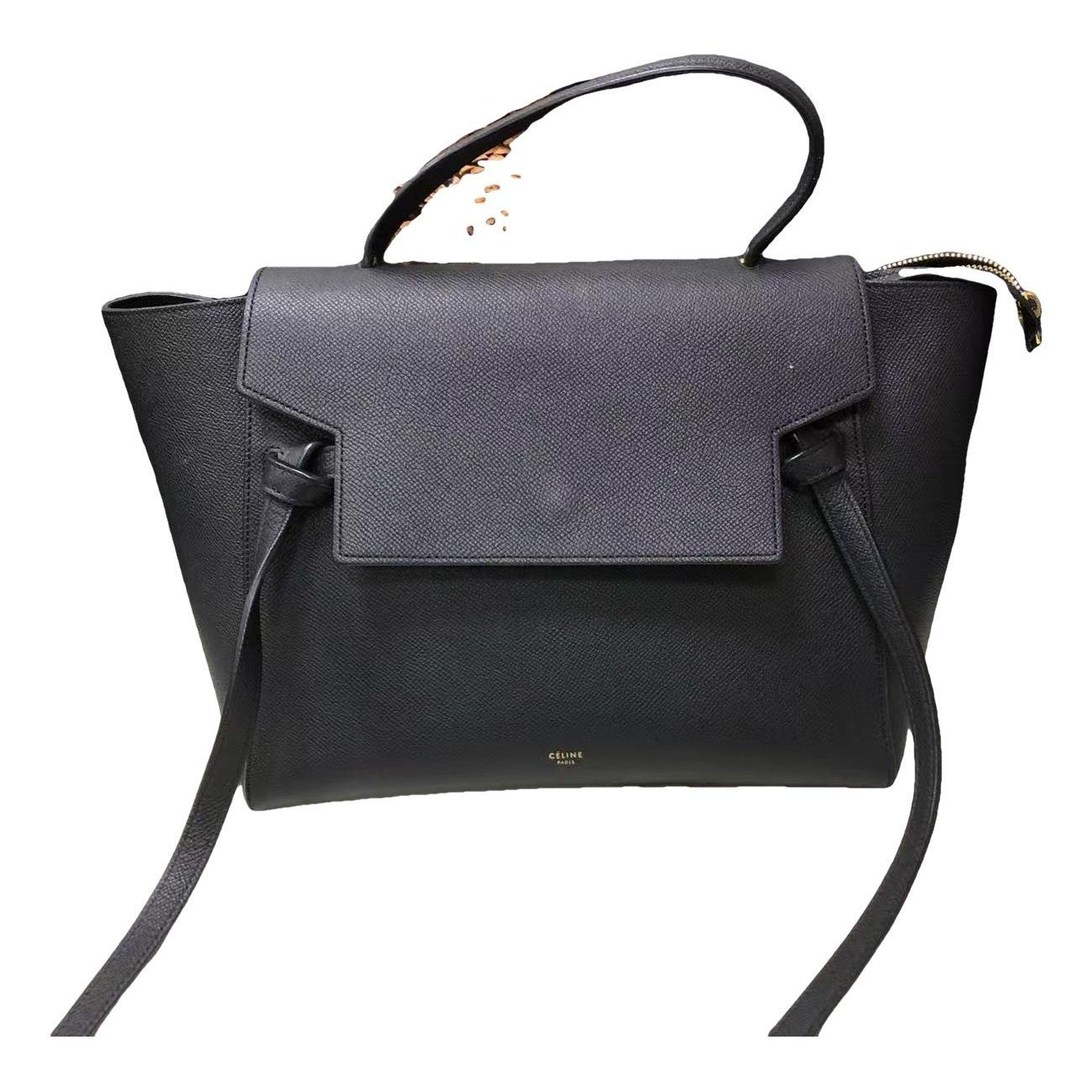 Belt leather handbag