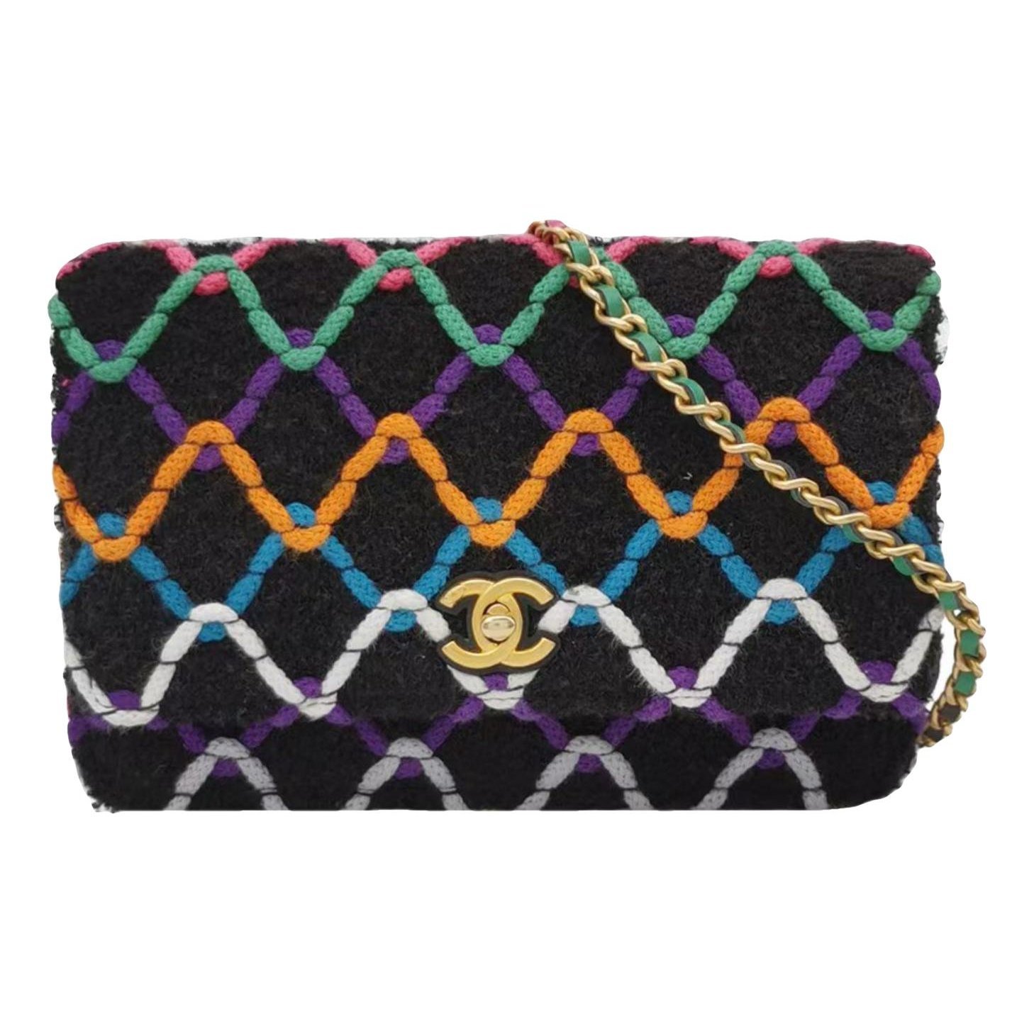 Wallet On Chain cloth crossbody bag