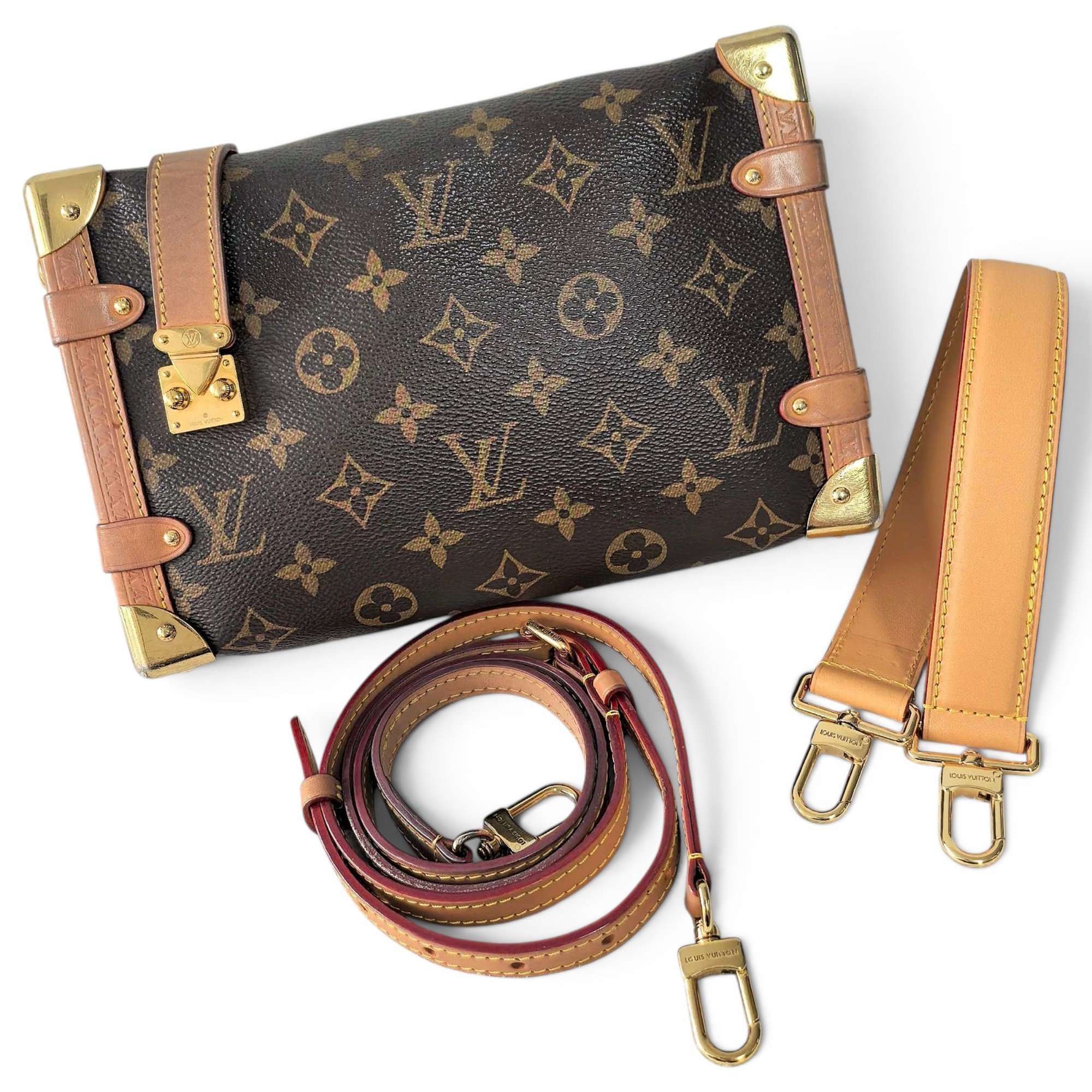 Louis Vuitton Petite Malle leather handbag