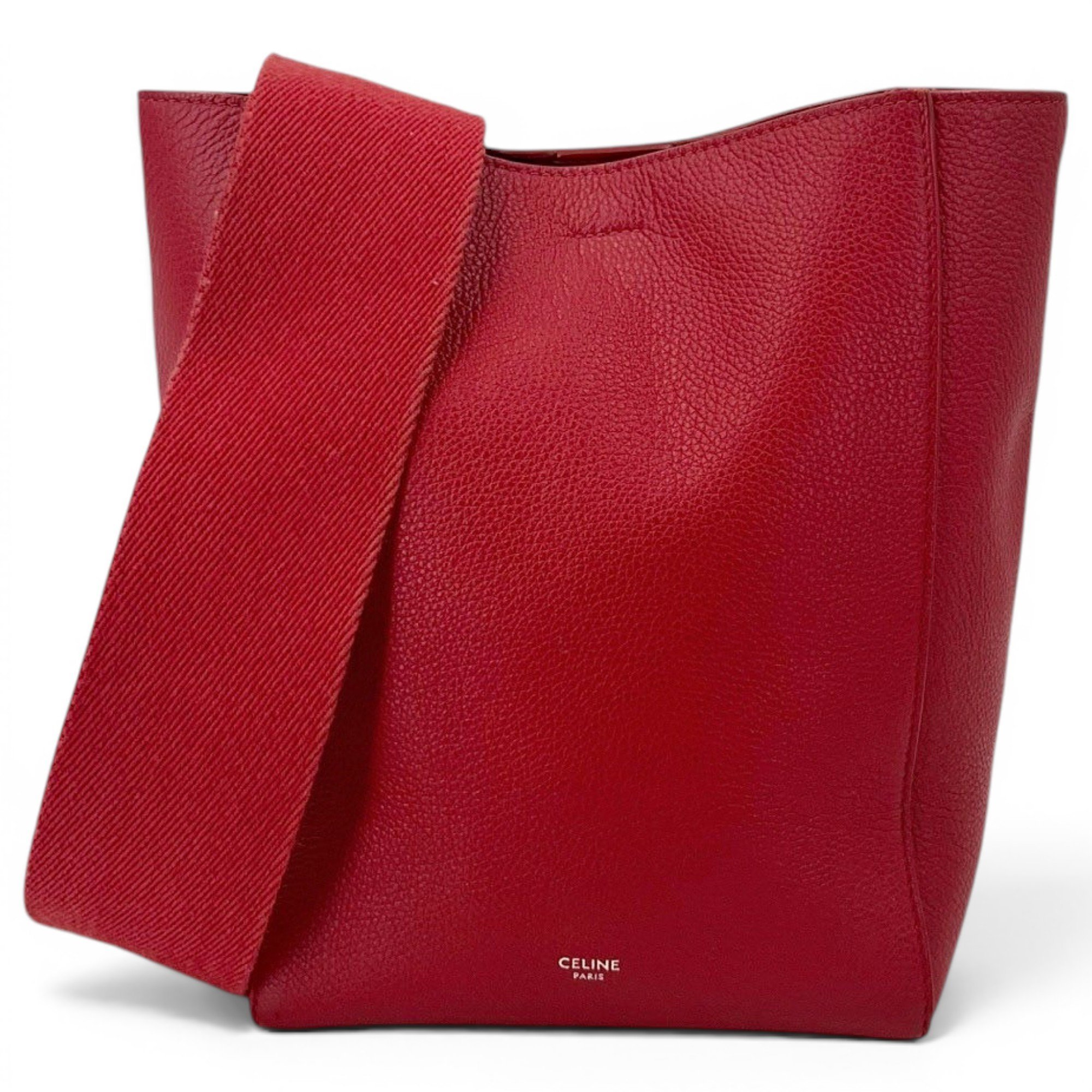 Seau Sangle leather handbag