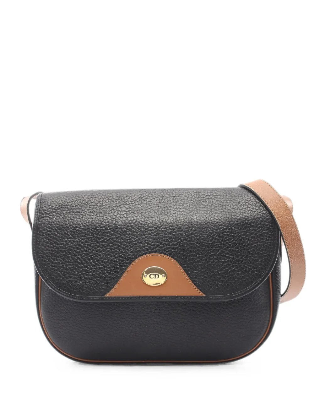 Dior 2000s logo-plaque shoulder bag