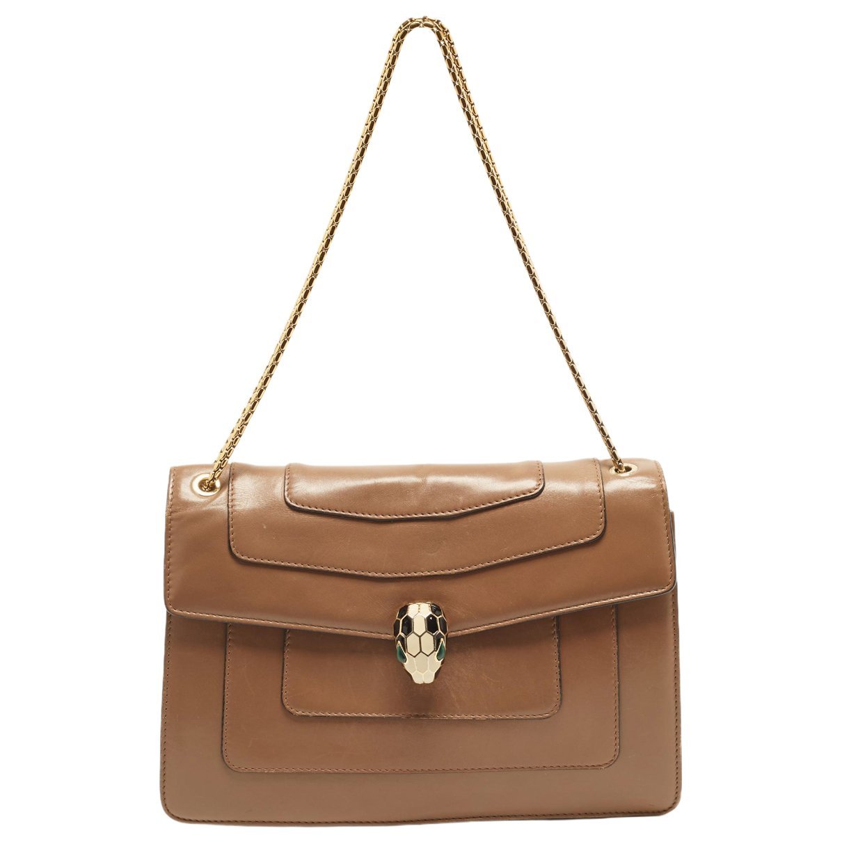 Bvlgari Serpenti leather handbag
