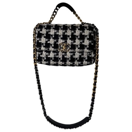 Chanel 19 tweed handbag