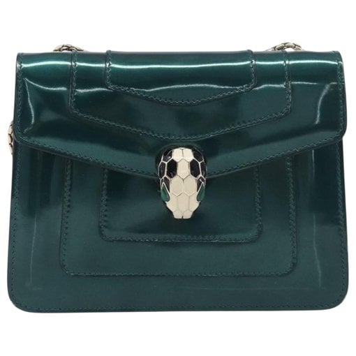 Serpenti patent leather handbag