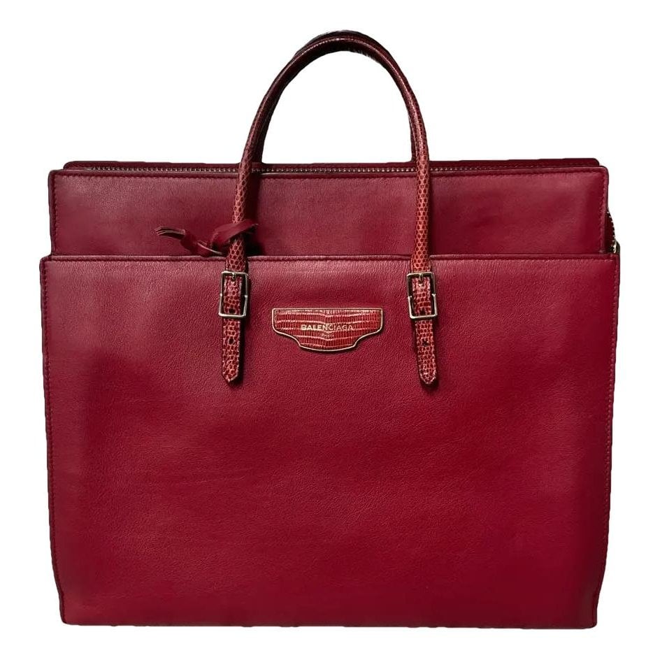 Papier leather handbag
