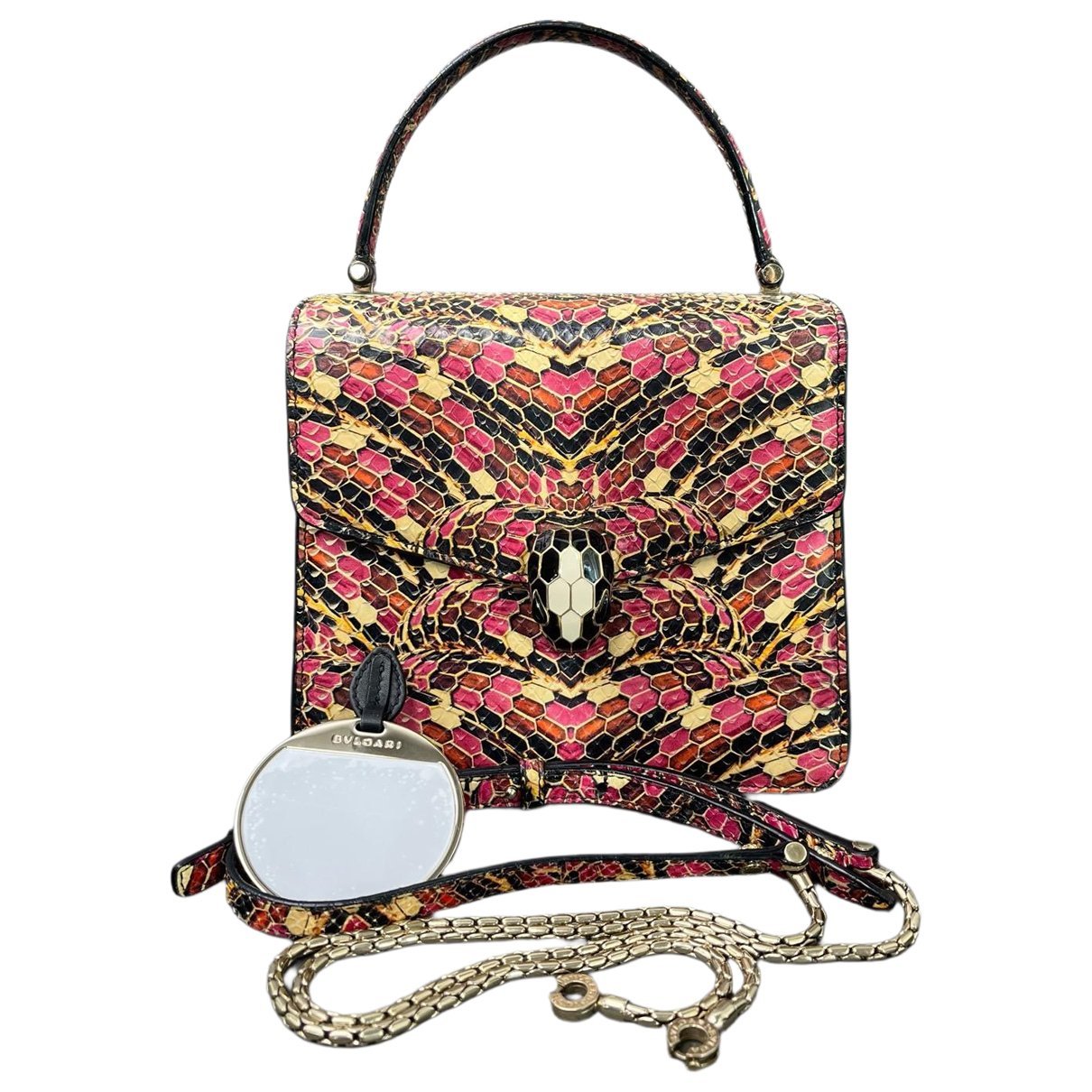 Serpenti leather handbag