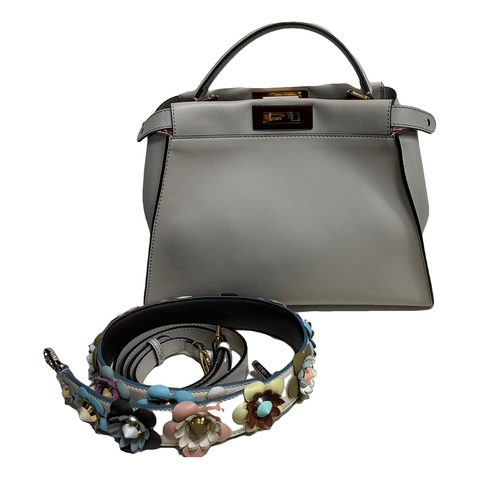 Peekaboo leather handbag