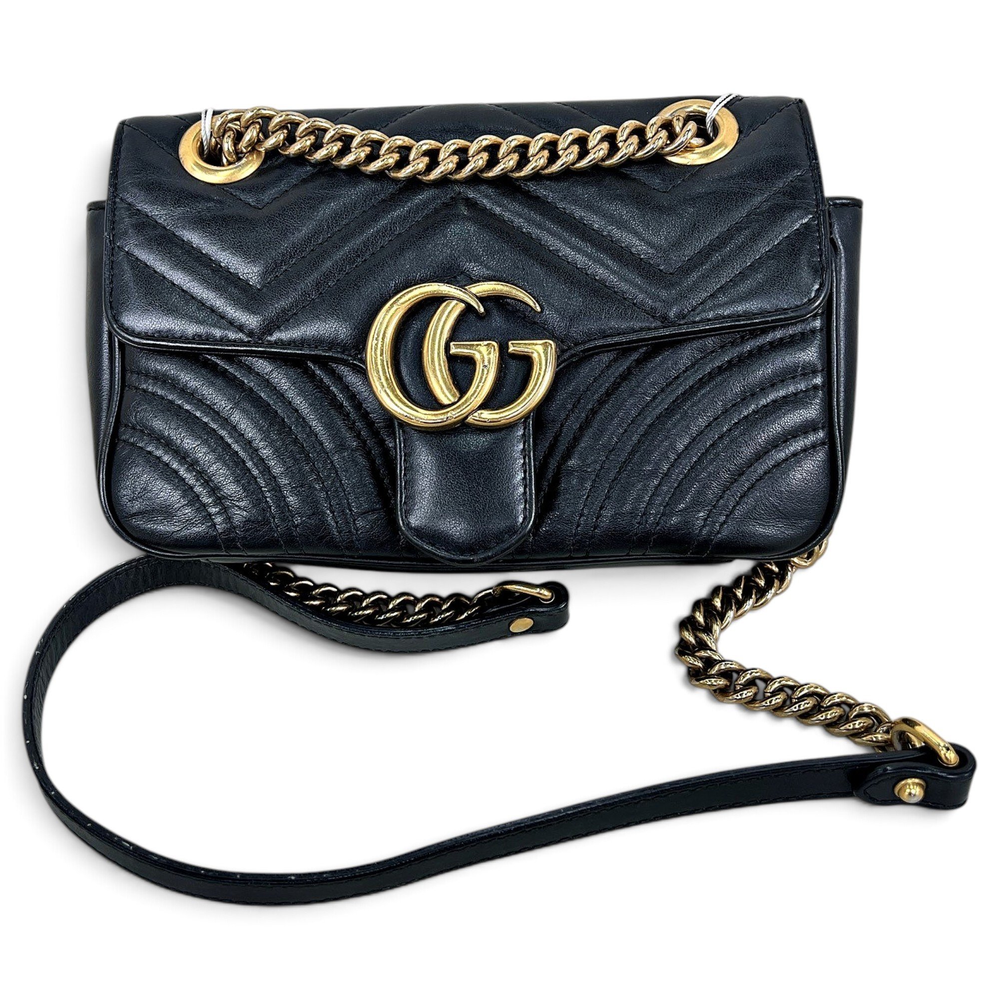 GG Marmont Flap leather handbag