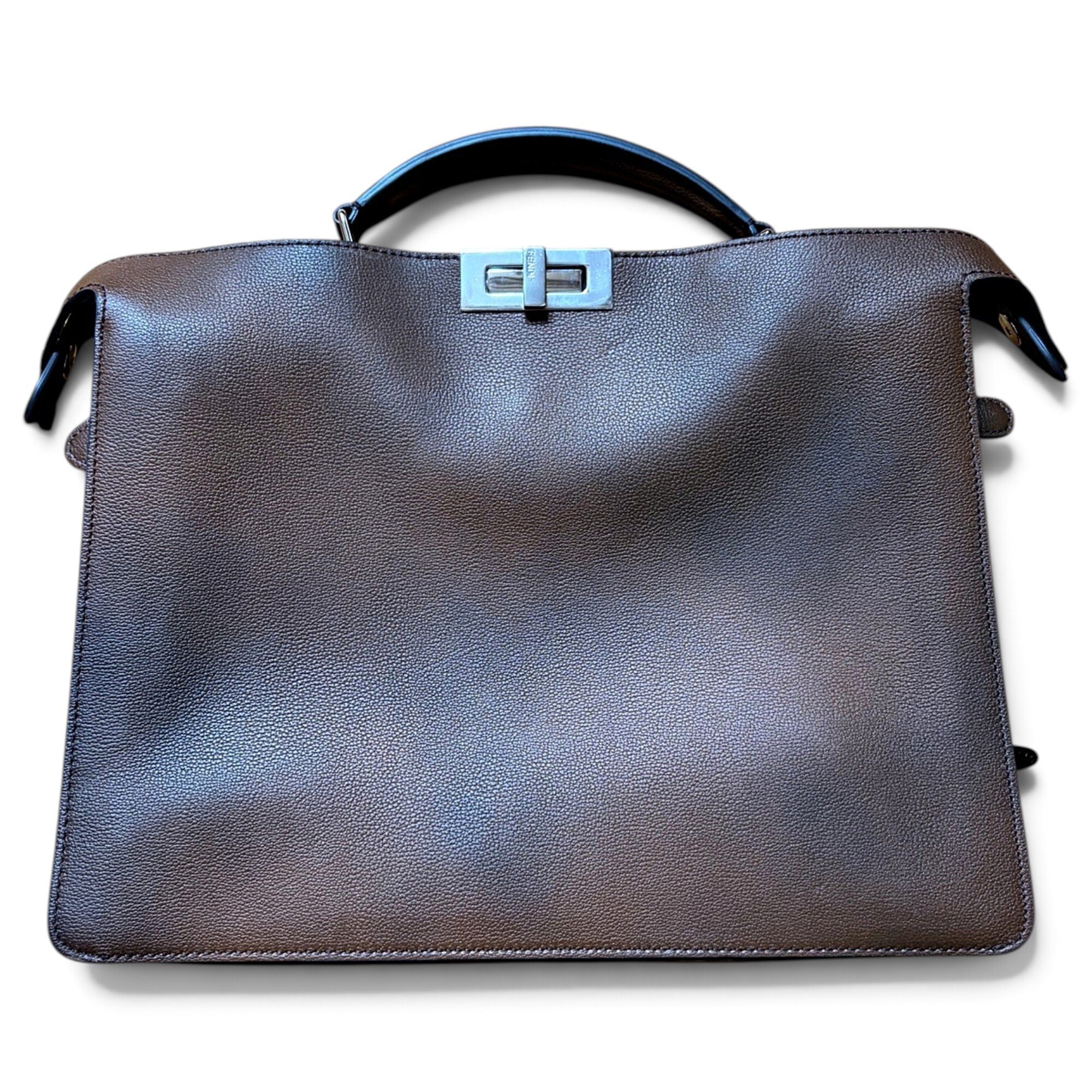 Fendi Peekaboo leather handbag