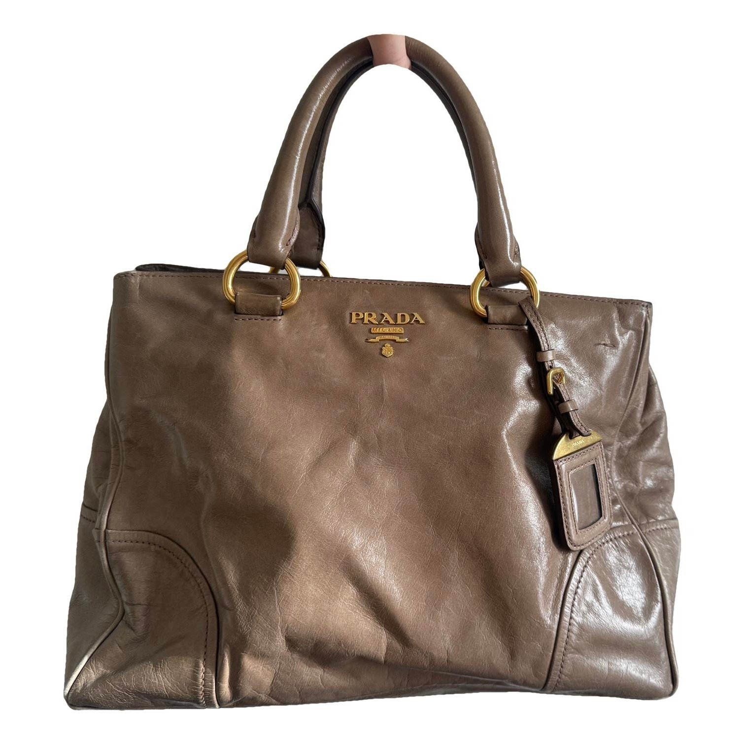 Leather tote